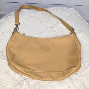Longchamp Vintage Le Planetes Shoulder Bag Brown Women's Size Small